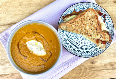 Pumpkin Soup And Toastie