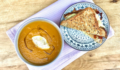 Pumpkin Soup And Toastie
